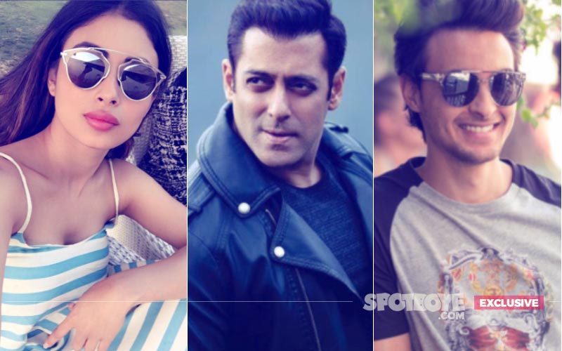 hot Mouni Roy , Bollywood Star Salman Khan And Aayush Sharma