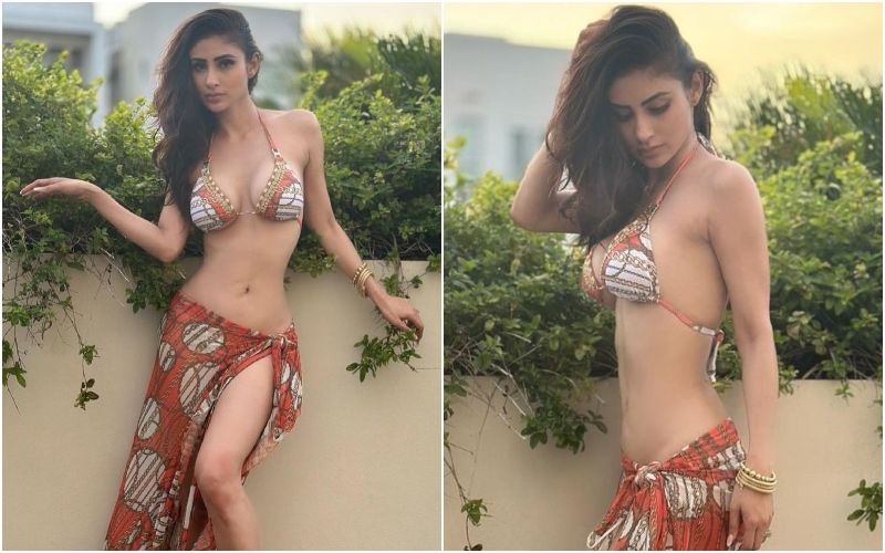 Mouni Roy Shows Off Ample Cleavage In A Printed-Bikini; Gets Brutally TROLLED, Netizens Say, ‘They Are Not Real Aaj Confirm Ho Gya’