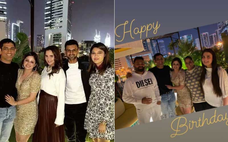 Sakshi Dhoni Brings In Her Birthday With MS Dhoni In A Sexy Gold Dress; Salman Khan's Sister Arpita, Sania Mirza Join The Celebration In Dubai – PICS Inside