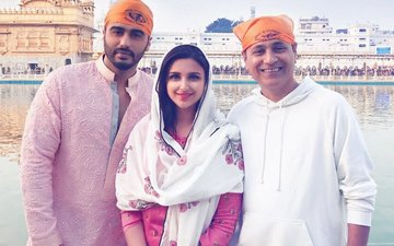 फिल्म 'नमस्ते इंग्लैंड' कि शूटिंग से पहले अर्जुन कपूर और परिणीती चोपड़ा पहुंचे गोल्डन टेम्पल