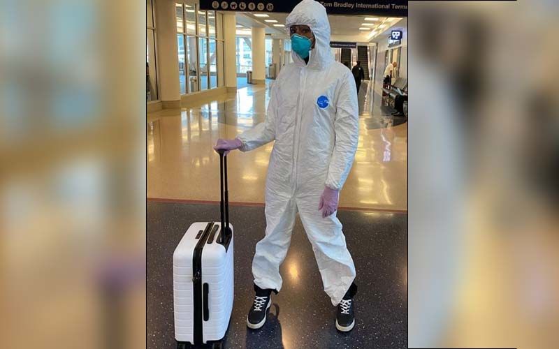 Supermodel Naomi Campbell Wears Coronavirus Combat Gear To Airport; Dons Hazmat Suit With Surgical Gloves And Mask - PICS