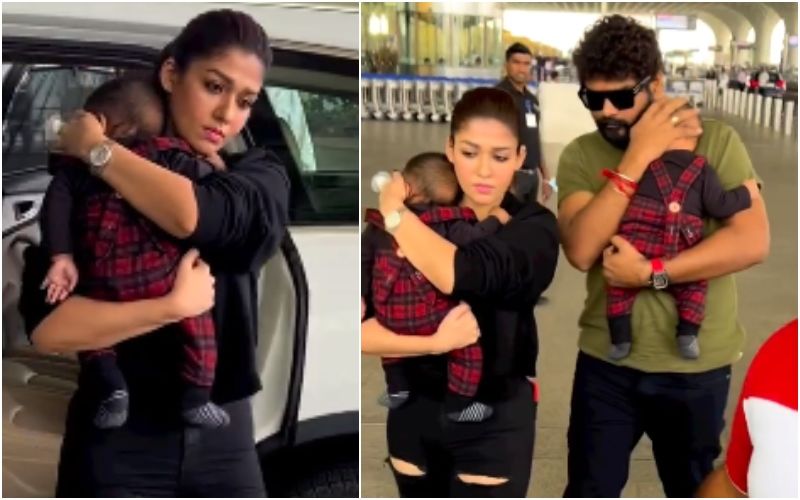 VIRAL! Nayanthara-Vignesh Shivan Travel With Their Twins, Get SPOTTED At The Mumbai Airport- Watch VIDEO
