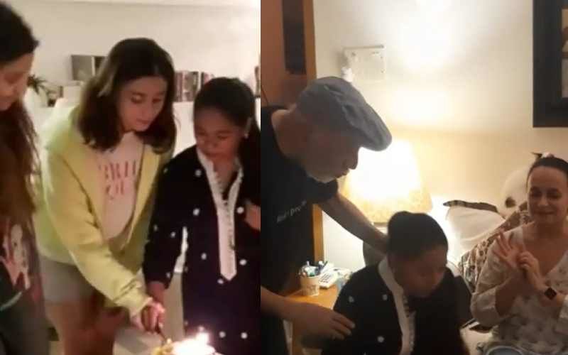 Alia Bhatt And Sis Shaheen Celebrate Domestic Help's Birthday; Soni Razdan, Mahesh Bhatt Dance While Singing - Videos