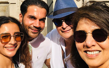 Neetu Kapoor And Rishi Kapoor 'Chalte Chalte Met' Rajkummar Rao And Patralekhaa - Snapshot From New York