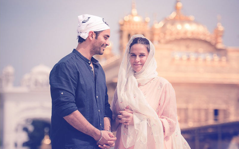 Newlyweds Neha Dhupia & Angad Bedi Seek Blessings At Golden Temple