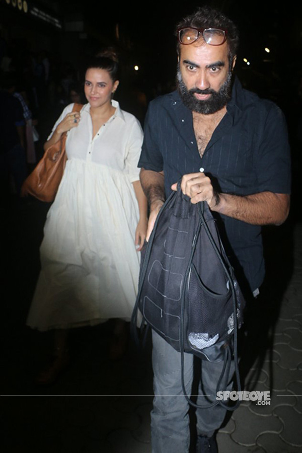 neha dhupia and ranvir shorey snapped at tubelight screening