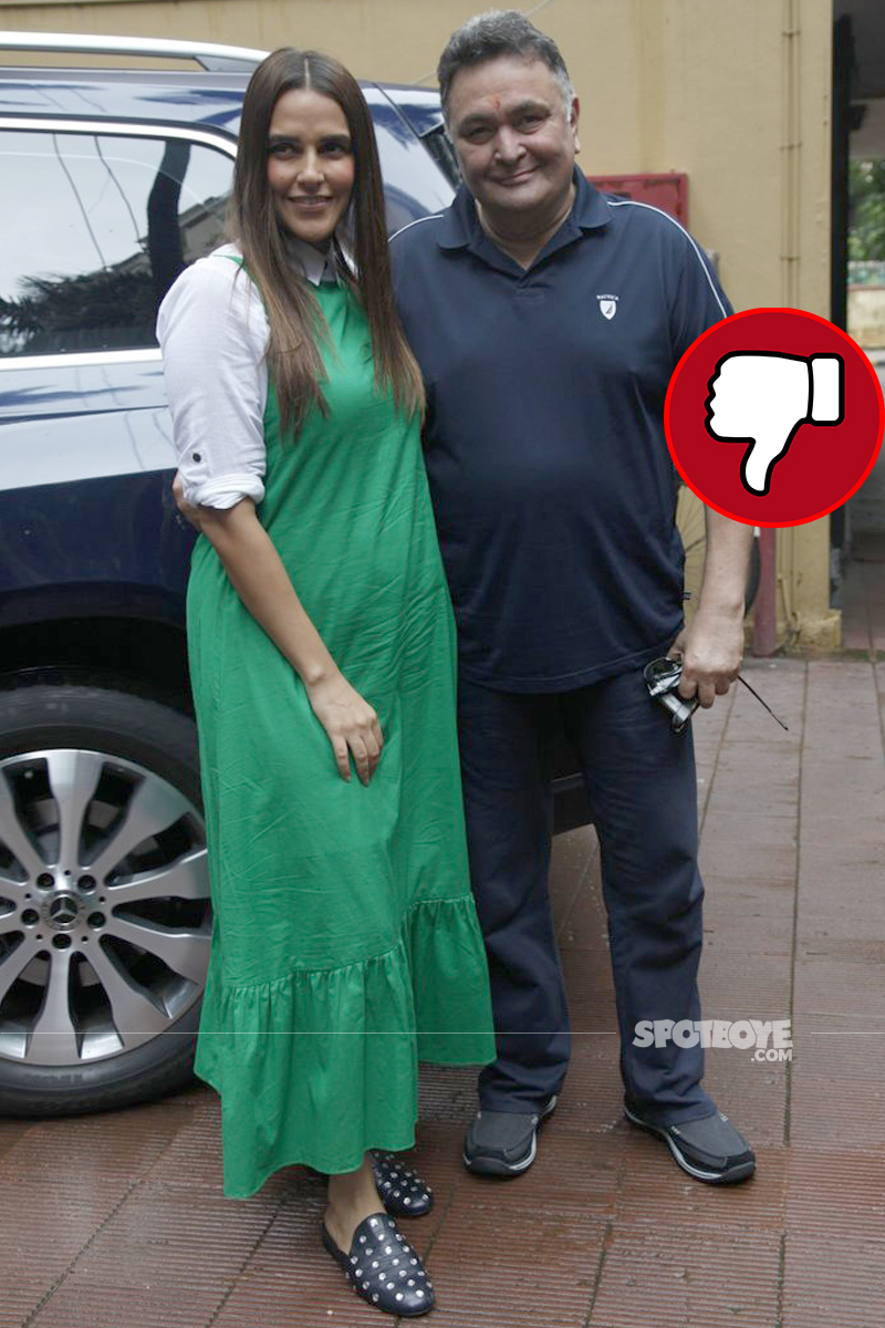 neha dhupia with rishi kapoor nofliterneha