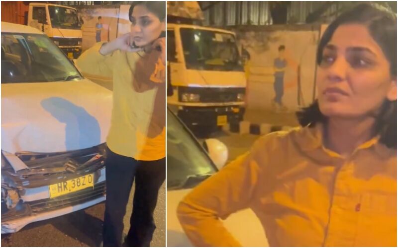 SHOCKING! Neha Singh Rathore’s Car RAMMED By An Indian Government Vehicle In Noida; Bhojpuri Singer’s Video Goes VIRAL- Watch
