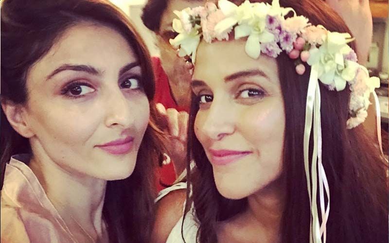 Soha Ali Khan Throws A Christmas Party For Bestie Neha Dhupia And Angad Bedi; Shares Glimpses Of Their Cheesy Dinner - PICS