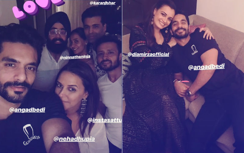 Inside Pics: Neha Dhupia & Angad Bedi Have A Ball With Friends