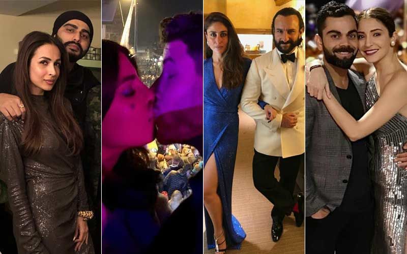 Malaika Becomes A Part Of Arjun’s Family, Priyanka-Nick Share A Kiss, Kareena-Saif And Virat-Anushka Spend ‘We’ Time- Bollywood’s New Year Celebration