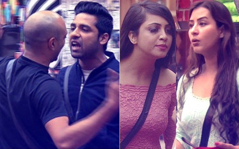 Bigg Boss 11: OMG! Puneesh THROWS His SHOE At Akash; BFFs Shilpa & Arshi Have Their CLAWS OUT