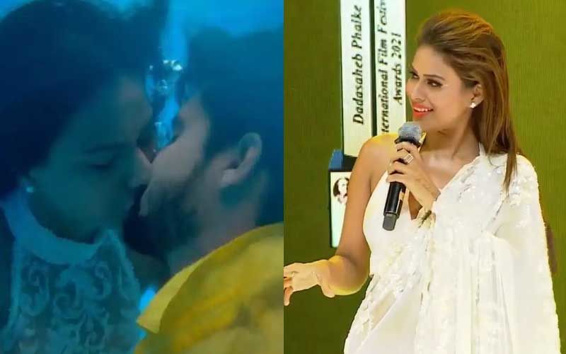 Nia Sharma Calls Jamai Raja Co-star Ravi Dubey ‘The Best Kisser’ At Dadasaheb Phalke International Awards – WATCH