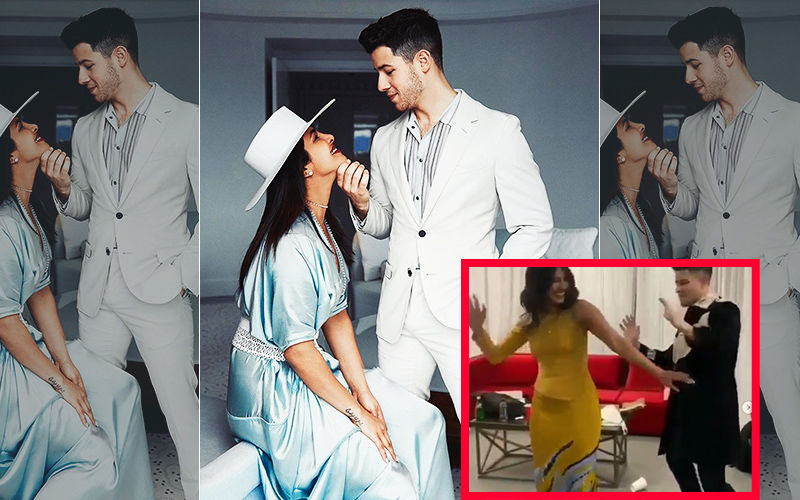 Priyanka Chopra-Nick Jonas Celebrate His Birthday Bollywood Style As They Dance To Hauli Hauli- VIDEO