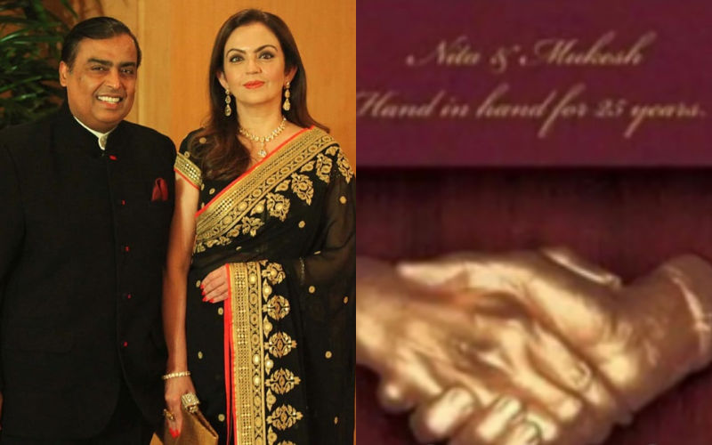 DID YOU KNOW Nita Ambani-Mukesh Ambani Got Their Hand-In-Hand Casting In GOLD On Their 25th Wedding Anniversary? Read To Know More
