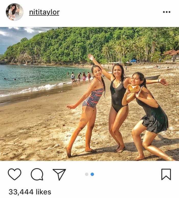 niti taylor holidaying in bali with her cousins