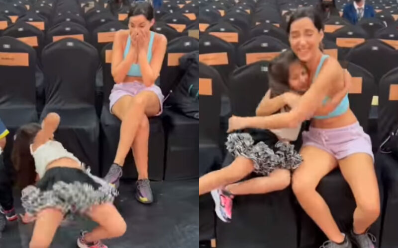 VIRAL! Nora Fatehi Is SHOCKED After Her Little Fan Nails 'O Saki Saki' Hook  Step; Actress