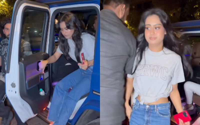 Oops Moment! Nysa Devgn SLIPS While Jumping Out Of Her Car, Bumps Into Security Guard; Netizens Ask ‘Yeh Girti Padhti Kyu Rehti Hai’