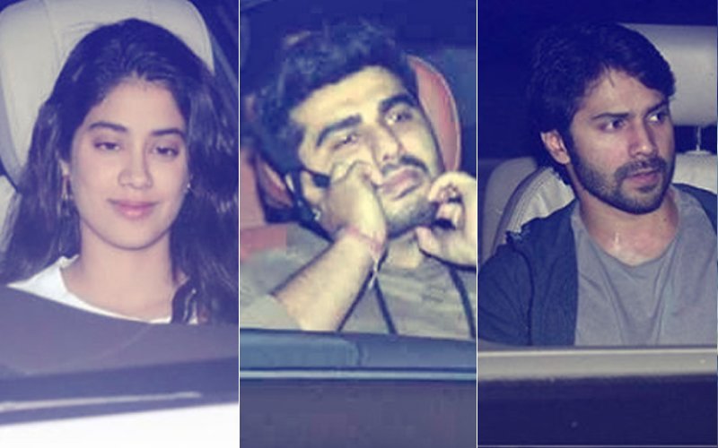 Janhvi Kapoor, Arjun Kapoor & Varun Dhawan Watch Pad Man With Akshay Kumar