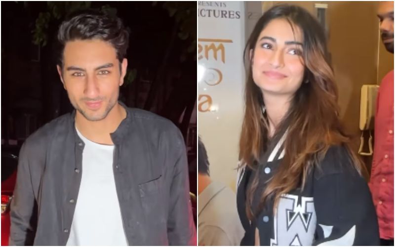 Ibrahim Ali Khan Spotted Holding Rumoured Girlfriend Palak Tiwari’s Jacket After A Movie Date- WATCH Videos