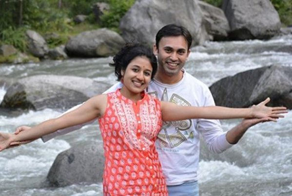 paridhi sharma with husband tanmay saxena