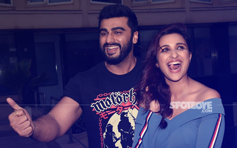 Parineeti Chopra Can't Control Her Laughter As She Poses With Arjun Kapoor