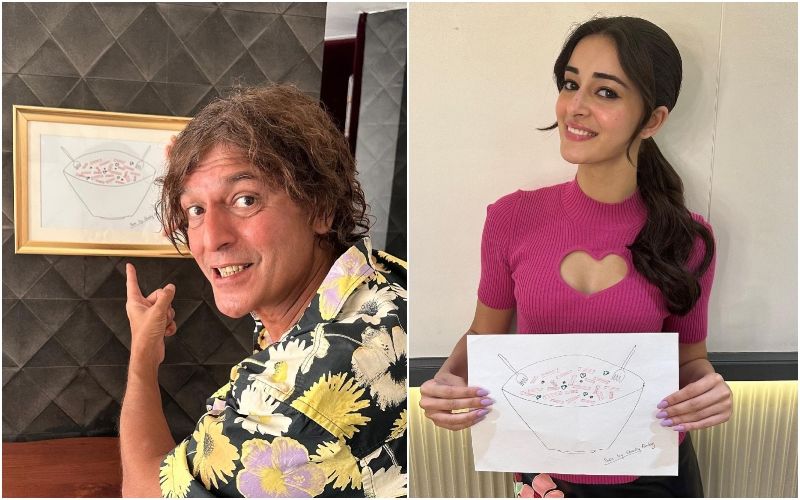 Chunky Panday Creates His FIRST ‘The Pehla Pasta Art,’ Daughter Ananya Panday Buys It For Rs 11 And Frames It- Take A Look