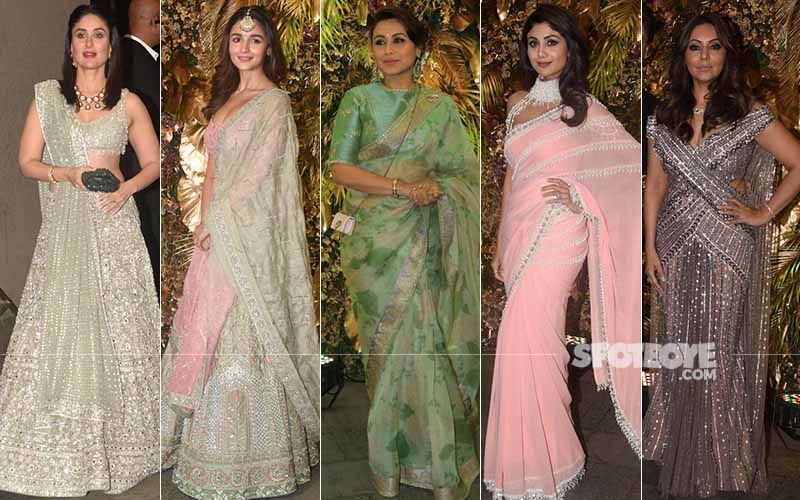 Scorchers At Armaan Jain's Reception: Kareena Kapoor Khan, Alia Bhatt, Rani Mukerji, Shilpa Shetty, Gauri Khan In Pastels
