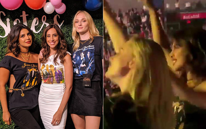 Priyanka Chopra And Sophie Turner Cheer On Their Husbands, Dance Away As The Jonas Brothers Perform - Video