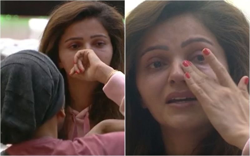 Bigg Boss 14 Rubina Dilaik Breaks Down Post Fight With Eijaz Khan Rahul Vaidya Tells Abhinav