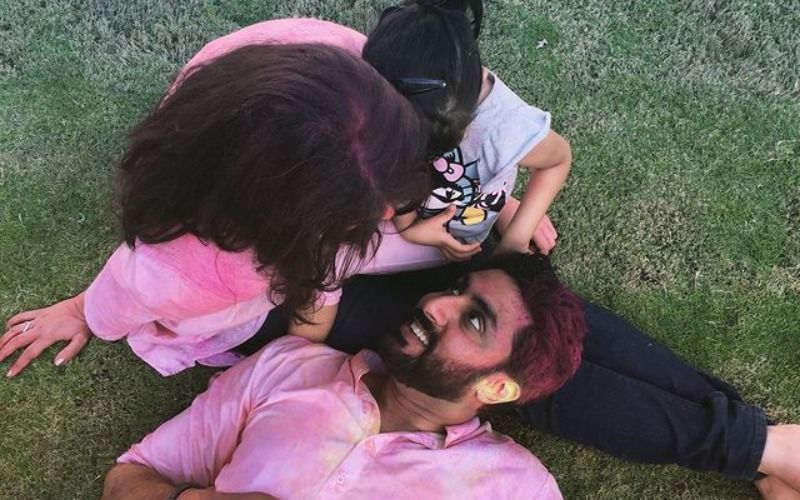 Holi 2021: Abhishek Bachchan Shares UNSEEN Throwback Pic With Aishwarya Rai Bachchan, Aaradhya; Remembers ‘Safer And Carefree Times’