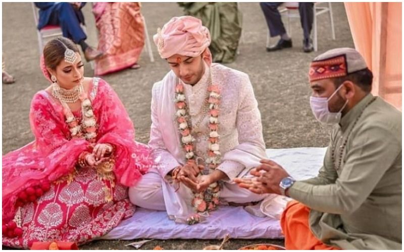 Qubool Hai Actor Vikram Singh Chauhan Ties The Knot With GF Sneha Shukla; Newlyweds Are Beaming With Joy In Pics From Their Wedding