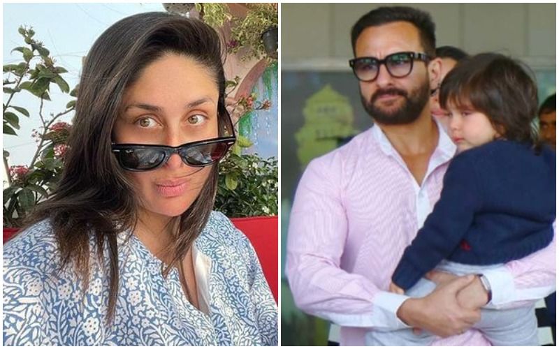As Kareena Kapoor Khan Prepares For Her Second Delivery, Saif Ali Khan- Taimur Ali Khan SPOTTED Heading Out In A Car