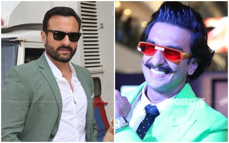 Ranveer Singh And Saif Ali Khan Spotted Chilling Together On Sets In Mumbai; Actors Enjoy Conversation Over A Cup Of Coffee