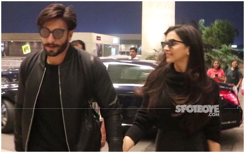 Deepika Padukone And Ranveer Singh Are Back To The Bay; Lovebirds Walk Hand-In-Hand As They Are Spotted At Mumbai Airport- VIDEO