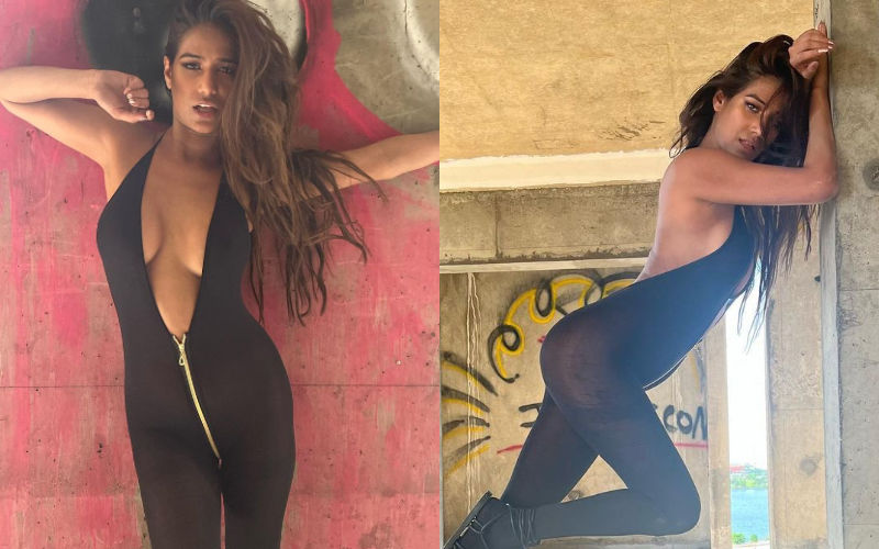 Poonam Pandey TROLLED As She Crosses All Limits Of Boldness In Zipper Jumpsuit, Shows Off Her Cleavage, Butt; ‘Besharam Krna Kya Chati Tu’