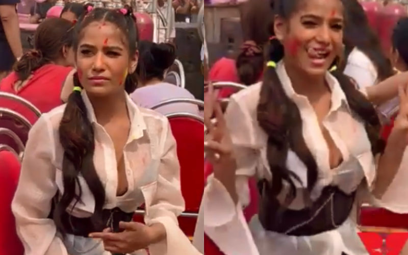 Poonam Pandey Sexy Video: Actress Creates A Stir On Internet With Her Hot Avatar In Short White Transparent Shirt Dress On Holi