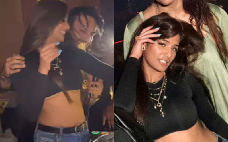 OOPS! Poonam Pandey Suffers Wardrobe Malfunction, Flashes Her Underboobs In A Crop Top As She Goes Wild Partying With Ali Merchant-WATCH