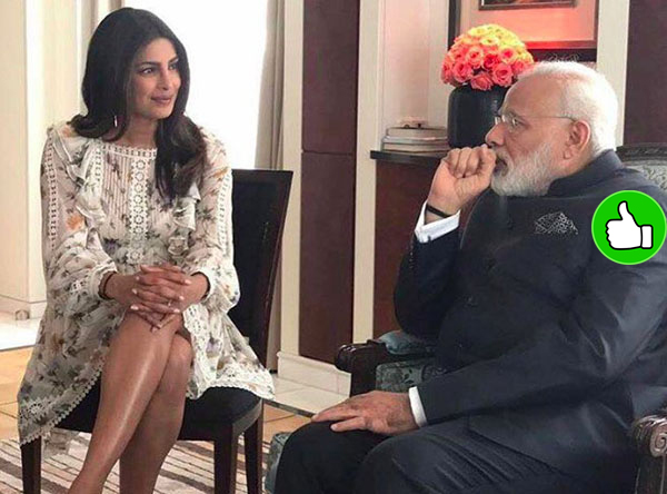 priyanka chopra and narendra modi