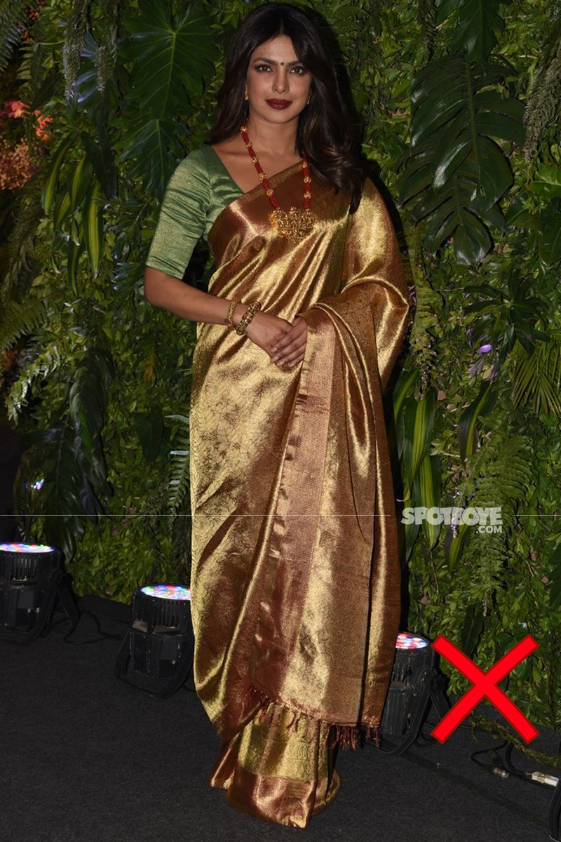 priyanka chopra at anushka sharma wedding reception