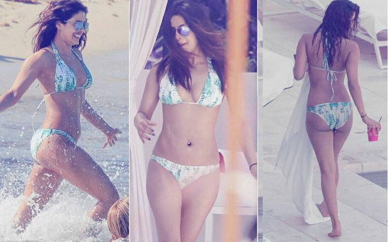 Priyanka Chopra Flaunts Her Curves In A Blue Bikini In Miami