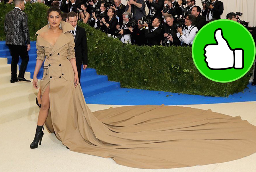 priyanka chopra spotted at the met gala 2017