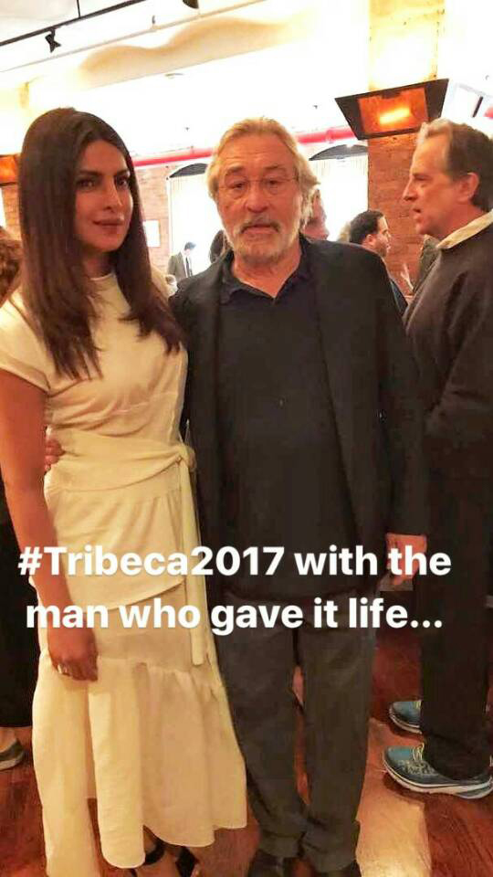 priyanka chopra with robert de niro at the tribeca film festival jury meet