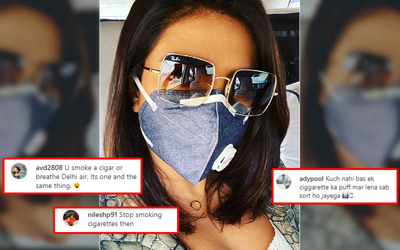 Priyanka Chopra Receives ‘Didi Sutta Kam Piya Karo’ Comment For Her Mask Photo Against Delhi Air Pollution
