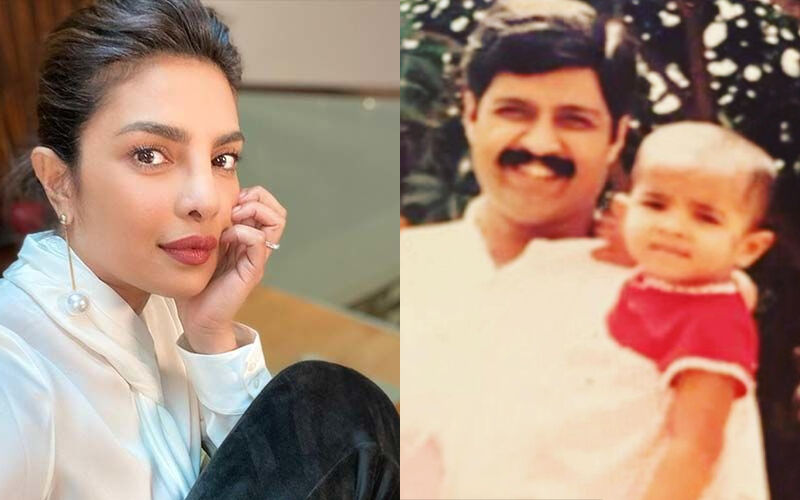 VIRAL! Priyanka Chopra Beams With Joy As She Sits In Her Father’s Arms In THIS Unseen Childhood PIC; Internet Gushes Over The Actress’ Cuteness!
