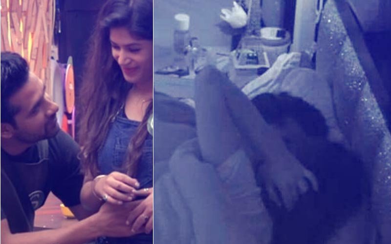 CAUGHT! Bandgi Kalra-Puneesh Sharma SMOOCH When Lights Go Off In The Bigg Boss House