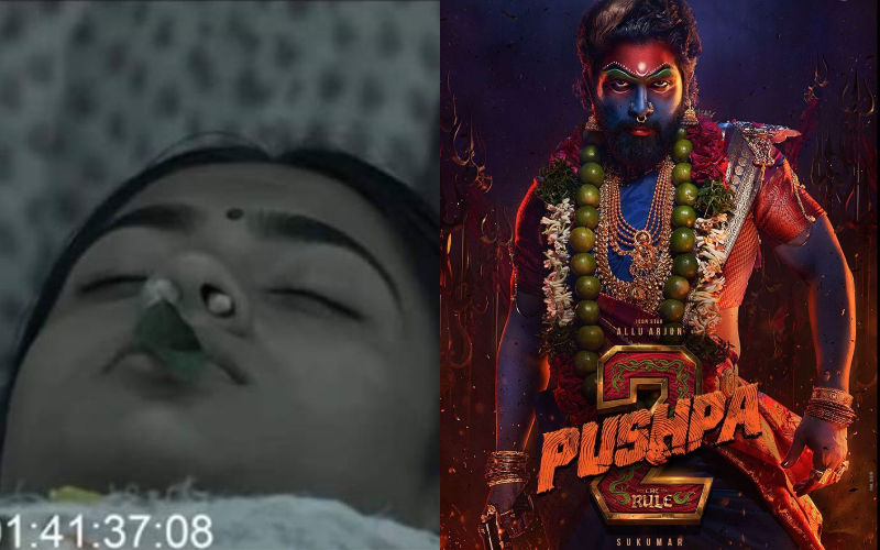 Pushpa 2 PIC LEAKED: Netizens Are Convinced Rashmika Mandanna’s Character Will Die In 2nd Part As Srivalli Is Seen Lying On Deathbed