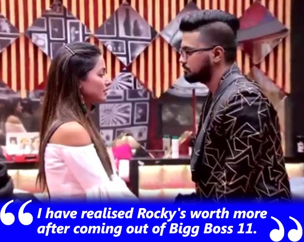 i have realised rockys worth more after coming out of bigg boss 11