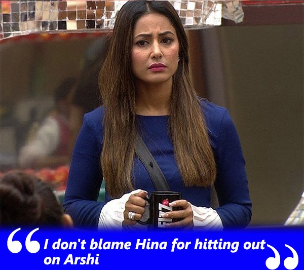 i dont blame hina for hitting out on arshi