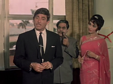 raaj kumar with actress sadhana